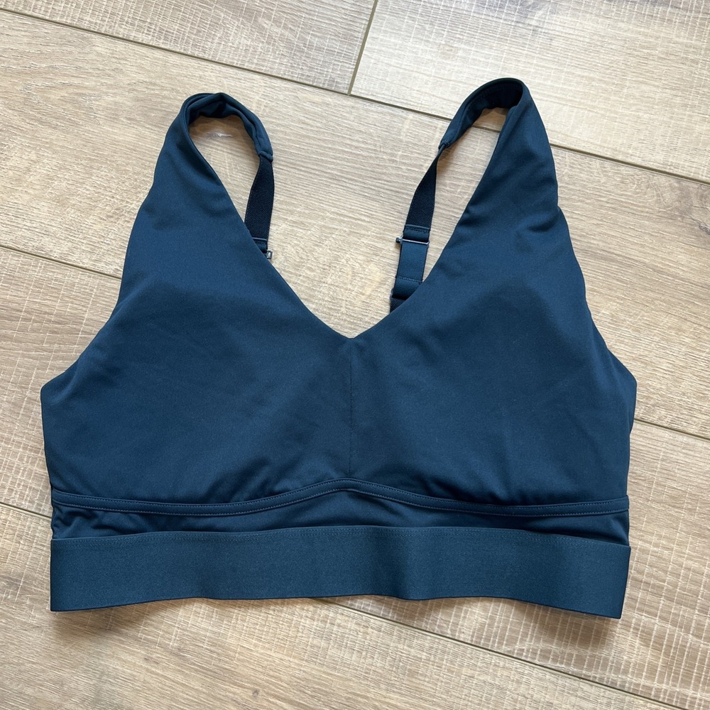 Fabletics‎ Sports Bra All Day Every Day Low Impact Teal Blue Women's Size XXL
